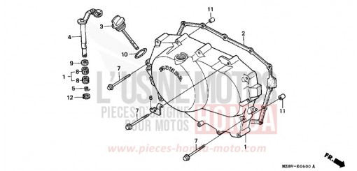 RIGHT CRANKCASE COVER VT600CW de 1998
